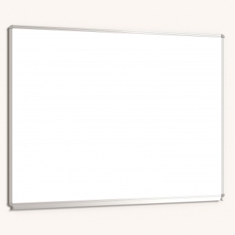 Whiteboard, 130x100 cm, mit durchgehender Ablage, Stahlemaille weiß, 